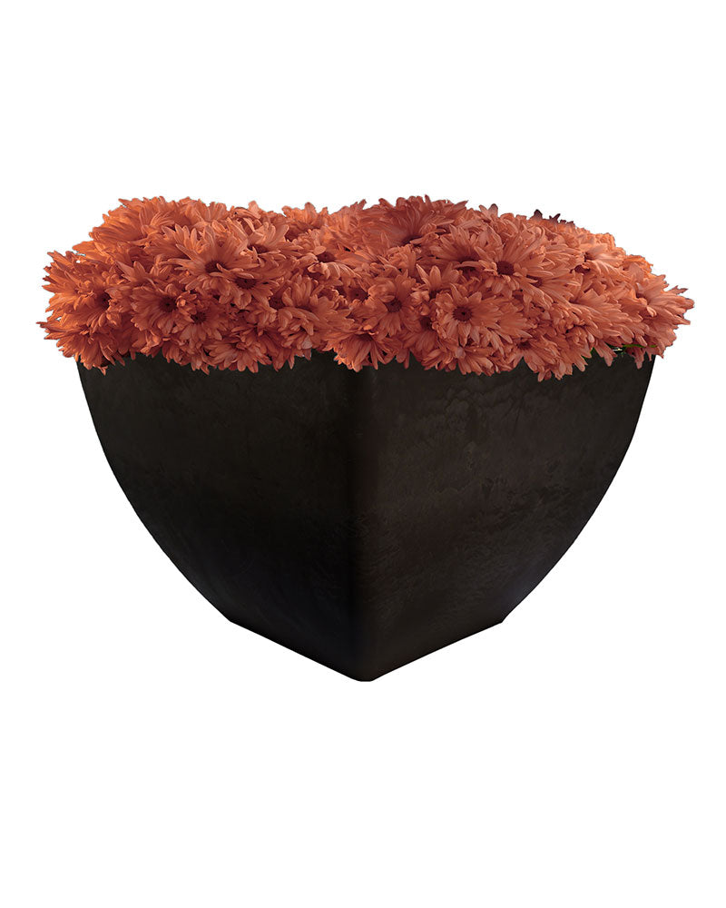 20 inch planter pot RTS Home Accents 20" Square Garden Planter for Indoor or Outdoor Gardening, Graphite Color