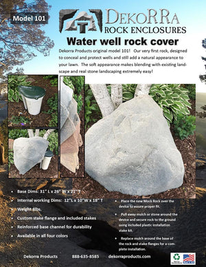 Artificial Rock Model 101 spec sheet
