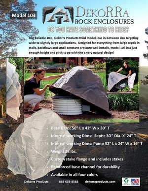 Artificial Rock Model 103 spec sheet