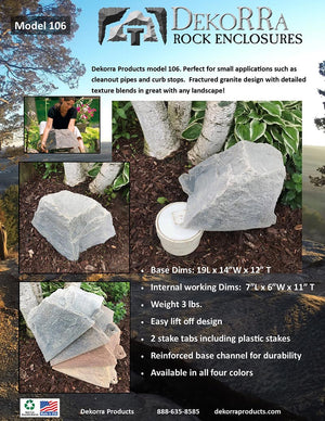 Artificial Rock Model 106 spec sheet