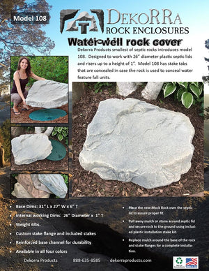 Artificial Rock Model 108 spec sheet