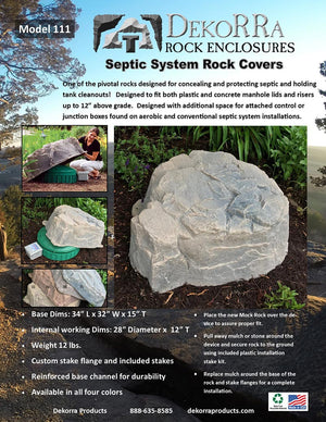 Artificial Rock Model 111 spec sheet