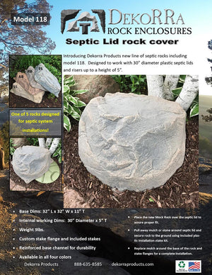 Artificial Rock Model 118 spec sheet