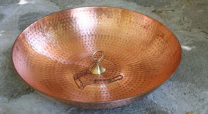 Hand Hammered Copper Dish with Loop