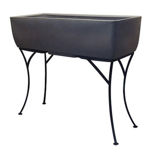 36 Inch Planter with Stand in Graphite