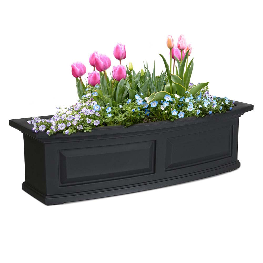 mayne window box planters Mayne Nantucket 3-ft. Window Box, Espresso