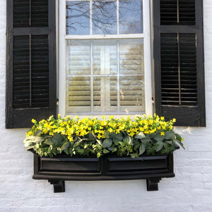 nantucket self watering plastic window box planter Nantucket 4ft Window Box | Self Watering Planter