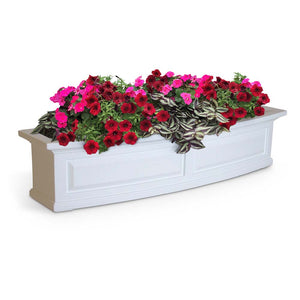 Nantucket 4ft Window Box - White