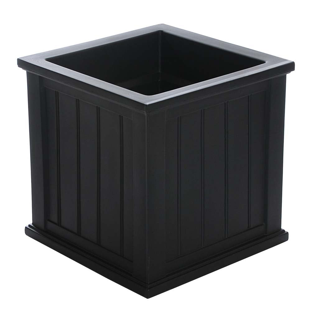 plastic planter square Mayne, 20"W x 20"D x 20"H, Cape Cod Patio Planter