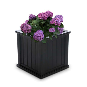 Cape Cod 20in Square Planter - Black