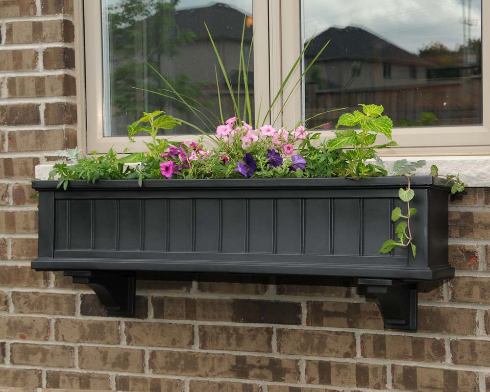 decorative window boxes planters Mayne - Cape Cod 4' Window Box