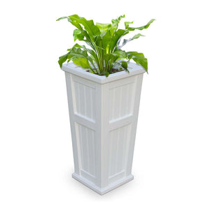 Cape Cod 32in Tall Planter - White