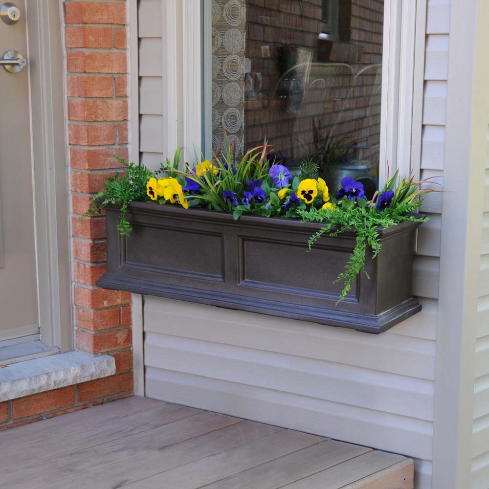 mayne window box planters Mayne 3 ft. Fairfield Window Box