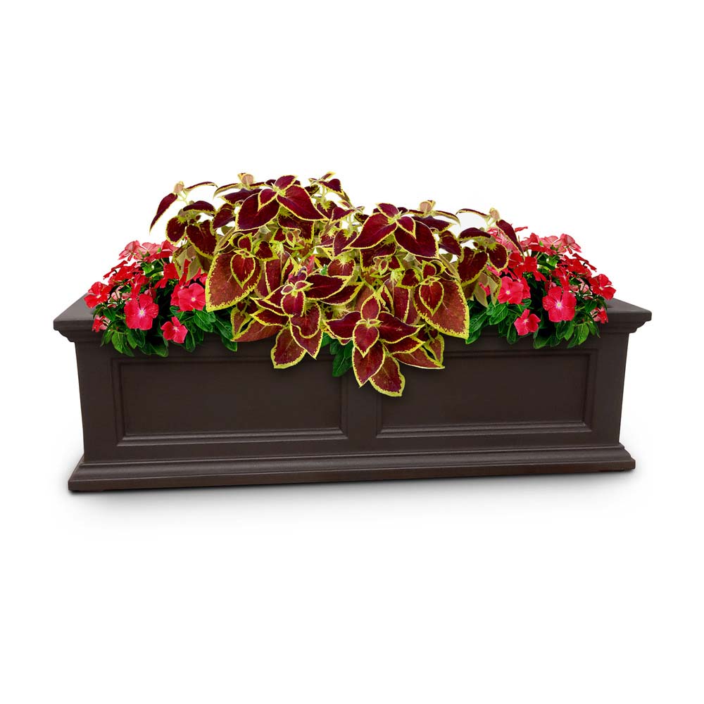 plastic window boxes for plants Mayne 3 ft. Fairfield Window Box