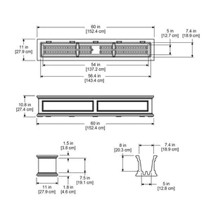 Fairfield 5ft Window Box dimensions