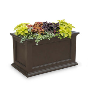 Fairfield 20in x 36in Rectangle Planter - Espresso