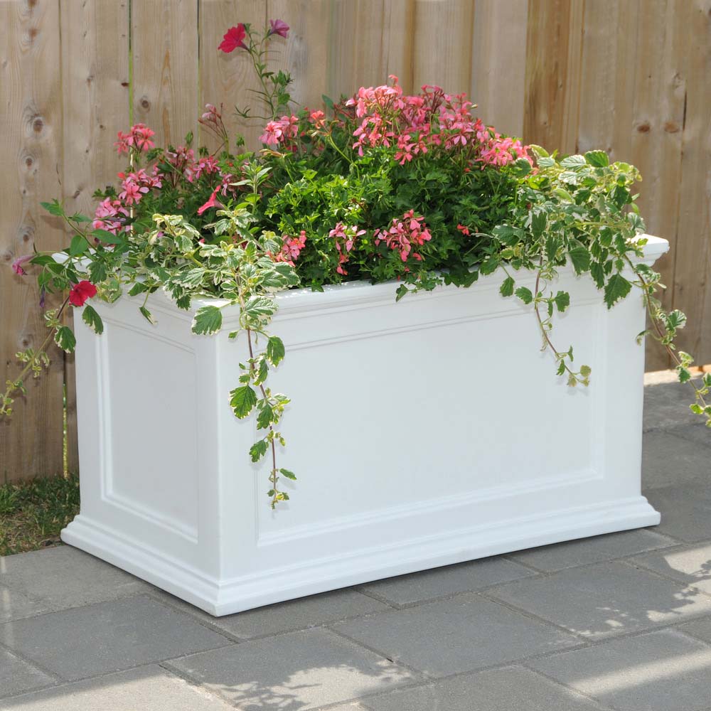 rectangle pot planter Mayne 20 x 36 in. Fairfield Patio Planter