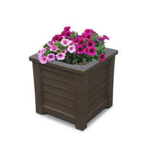 Lakeland 16in Square Planter - Espresso