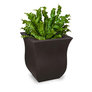 Valencia 16in Square Planter - Espresso