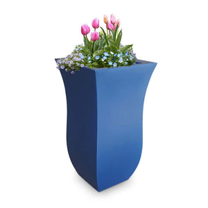 Valencia 30in Tall Planter - Neptune Blue