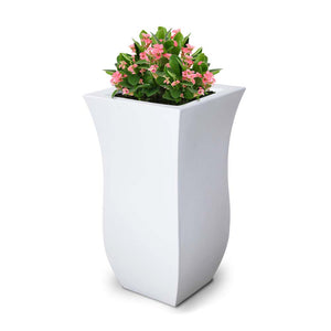 Valencia 30in Tall Planter - White