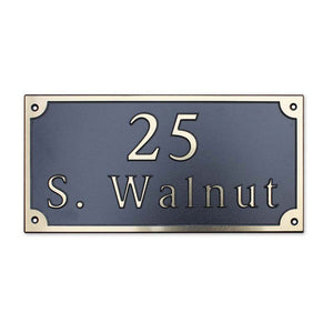 Custom address plaque