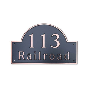 Custom address plaque