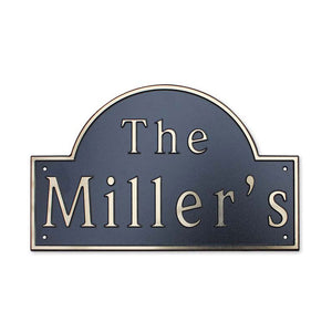 Custom address plaque