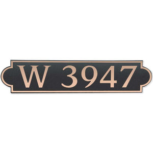 Custom address plaque