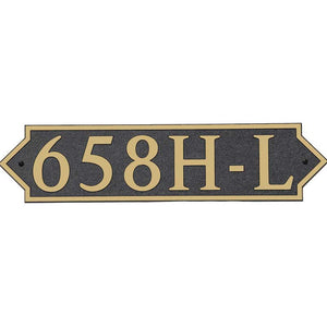 Custom address plaque