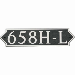 Custom address plaque