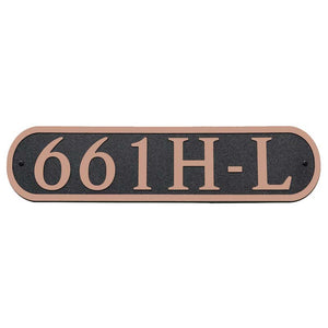 Custom address plaque