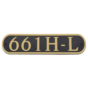Custom address plaque