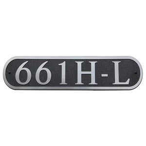Custom address plaque