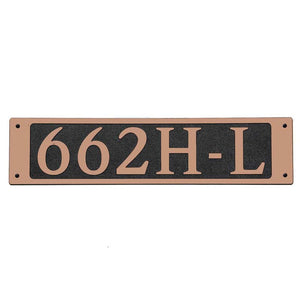 Custom address plaque