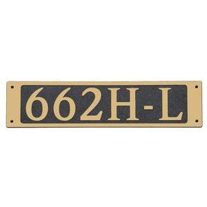 Custom address plaque