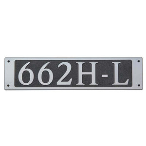 Custom address plaque