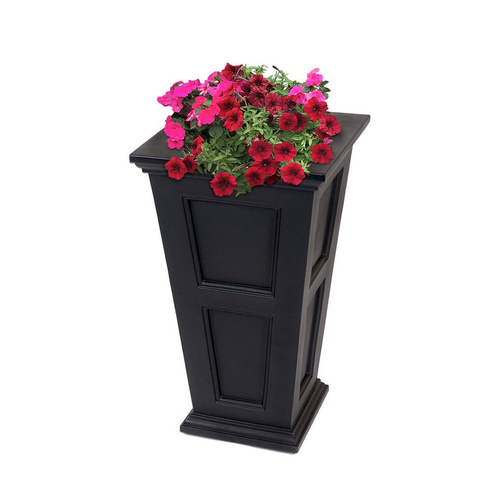 mayne self watering planter Mayne Fairfield 40 in. Tall Planter Black