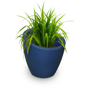 Modesto 20" Round Planter - Neptune Blue