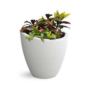 Modesto 20" Round Planter - White