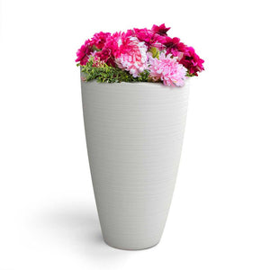 Modesto 42" Tall Planter - White