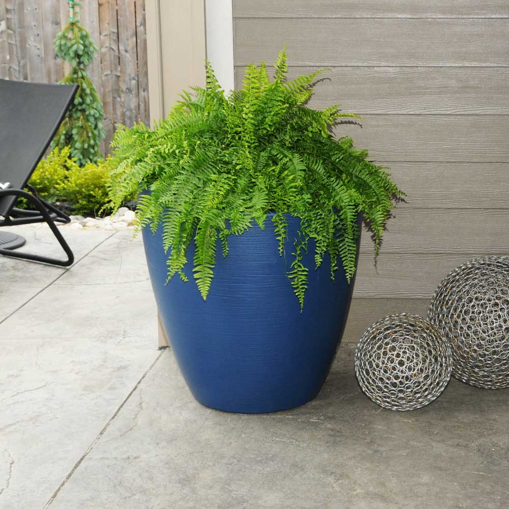 30 inch wide planter pots Mayne - Modesto 30in Round Planter