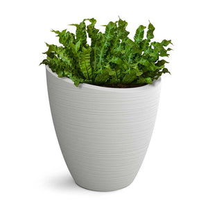 Modesto 30" Round Planter - White