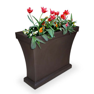 Bordeaux Trough Planter - 40in x 15in x 32in - Espresso