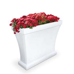 Bordeaux Trough Planter - 40in x 15in x 32in - White