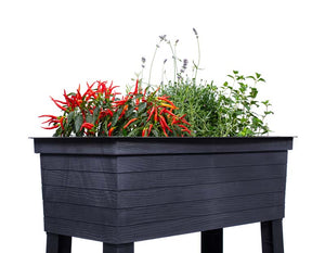 Balcony Raised Bed Planter with plants inside