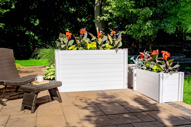 Classic Parklette Planter on patio