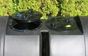 Open lids on Compost Wizard Dual Senior