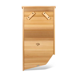 Photo of the back of the Carlsbad dual chambered bat house from BatBNB