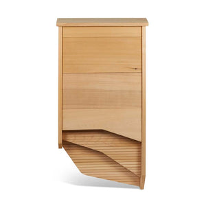 Front photo of the Carlsbad dual chambered bat house from BatBNB